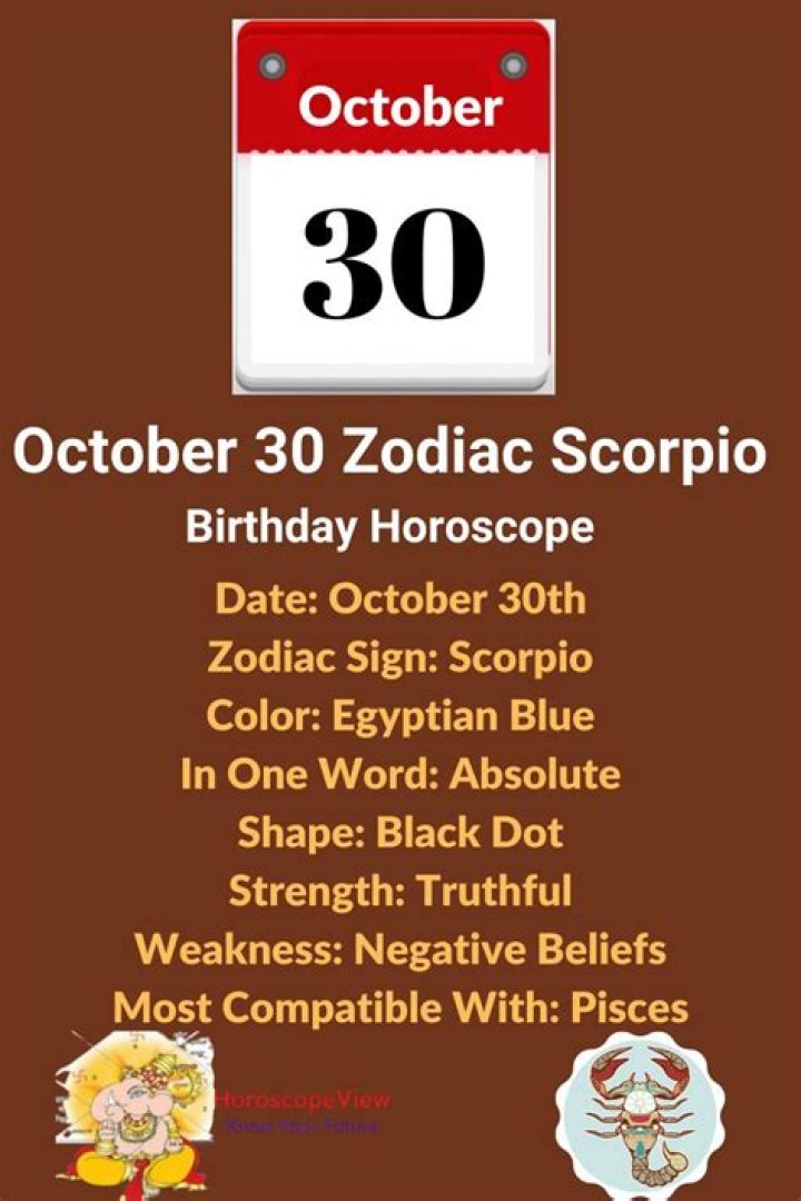 Born on Oct 30? Discover Your Scorpio Zodiac Sign's True Nature